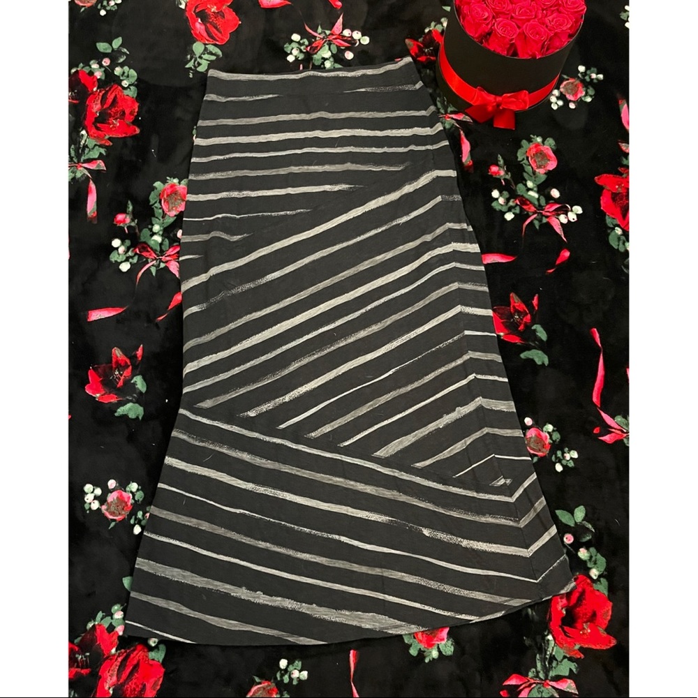 EXPRESS Maxi Skirt Black & Gray Size XS